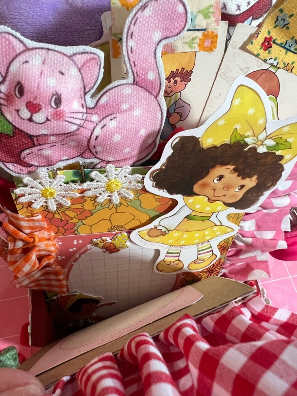 Strawberry Shortcake Desktop Handmade Memory Dex card Tray - Picture 6 of 10